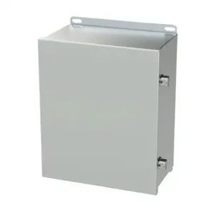 SAGINAW SCE-12106CHNFSS6 Enclosure, 12 x 10 x 6 Inch Size, Wall Mount, 316L Stainless Steel, #4 Brush Finish | CV6QEB