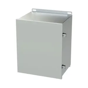 SAGINAW SCE-12108CHNFSS Enclosure, 12 x 10 x 8 Inch Size, Wall Mount, 304 Stainless Steel, #4 Brush Finish | CV6QED