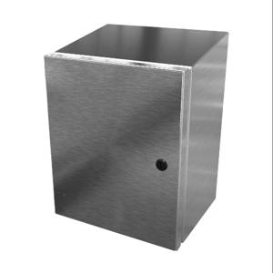 SAGINAW SCE-12108ELJSSST Enclosure, Slope Top, 12 x 10 x 8 Inch Size, Wall Mount, 304 Stainless Steel | CV6QEK