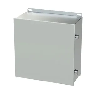 SAGINAW SCE-1212CHNFSS6 Enclosure, 12 x 12 x 6 Inch Size, Wall Mount, 316L Stainless Steel, #4 Brush Finish | CV6QFD