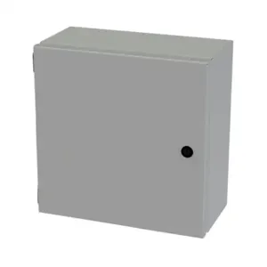 SAGINAW SCE-1212ELJ Enclosure, 12 x 12 x 6 Inch Size, Wall Mount, Carbon Steel, Ansi 61 Gray | CV6QFE