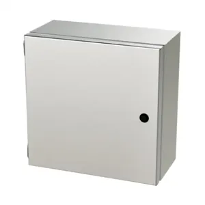 SAGINAW SCE-1212ELJSS Enclosure, 12 x 12 x 6 Inch Size, Wall Mount, 304 Stainless Steel, #4 Brush Finish | CV6QFG