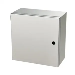 SAGINAW SCE-1212ELJSS6 Enclosure, 12 x 12 x 6 Inch Size, Wall Mount, 316L Stainless Steel, #4 Brush Finish | CV6QFH