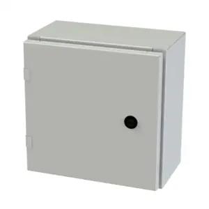 SAGINAW SCE-12EL1206LPLG Enclosure, 12 x 12 x 6 Inch Size, Wall Mount, Carbon Steel, Ral 7035 Light Gray | CV6QFM