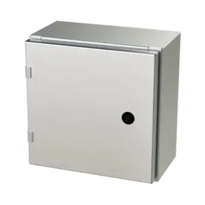 SAGINAW SCE-12EL1206SS6LP Enclosure, 12 x 12 x 6 Inch Size, Wall Mount, 316L Stainless Steel, #4 Brush Finish | CV6QFN