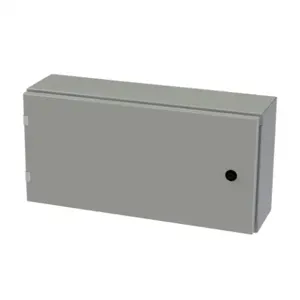 SAGINAW SCE-12EL2406LP Enclosure, 12 x 24 x 6 Inch Size, Wall Mount, Carbon Steel, Ansi 61 Gray | CV6QFQ