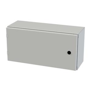 SAGINAW SCE-12EL2408LPLG Enclosure, 12 x 24 x 8 Inch Size, Wall Mount, Carbon Steel, Ral 7035 Light Gray | CV6QFW