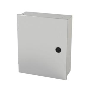 SAGINAW SCE-12N1004LP Enclosure, 12 x 10 x 4 Inch Size, Wall Mount, Carbon Steel, Ansi 61 Gray | CV6QFZ