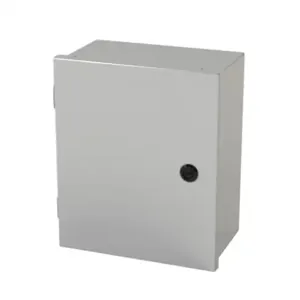 SAGINAW SCE-12N1006LP Enclosure, 12 x 10 x 6 Inch Size, Wall Mount, Carbon Steel, Ansi 61 Gray | CV6QGA