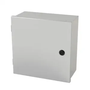 SAGINAW SCE-12N1206LP Enclosure, 12 x 12 x 6 Inch Size, Wall Mount, Carbon Steel, Ansi 61 Gray | CV6QGC