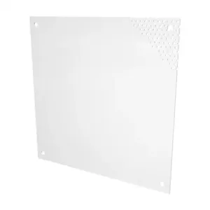 SAGINAW SCE-12N12MPP Subpanel, Perforated, Carbon Steel, White, Powder Coat Finish | CV6WWJ