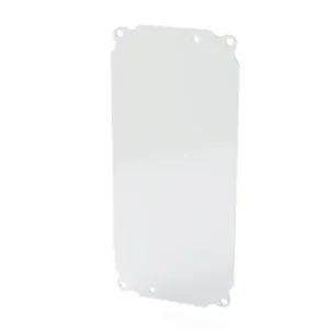 SAGINAW SCE-12P6 Subpanel, Carbon Steel, White, Powder Coat Finish | CV6WWV