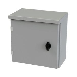 SAGINAW SCE-12R1206LP Enclosure, 12 x 12 x 6 Inch Size, Wall Mount, Carbon Steel, Ansi 61 Gray | CV6QGR