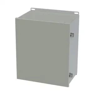 SAGINAW SCE-14128CHNF Enclosure, 14 x 12 x 8 Inch Size, Wall Mount, Carbon Steel, Ansi 61 Gray | CV6QGV