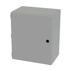 SAGINAW SCE-14128ELJ Enclosure, 14 x 12 x 8 Inch Size, Wall Mount, Carbon Steel, Ansi 61 Gray | CV6QGW