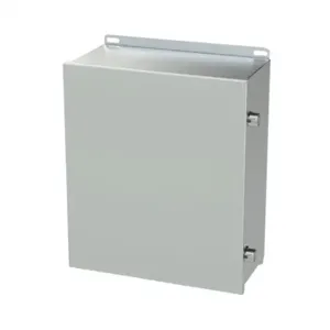 SAGINAW SCE-1412CHNFSS6 Enclosure, 14 x 12 x 6 Inch Size, Wall Mount, 316L Stainless Steel, #4 Brush Finish | CV6QHD