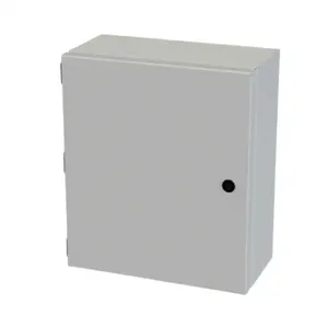 SAGINAW SCE-1412ELJLG Enclosure, 14 x 12 x 6 Inch Size, Wall Mount, Carbon Steel, Ral 7035 Light Gray | CV6QHG