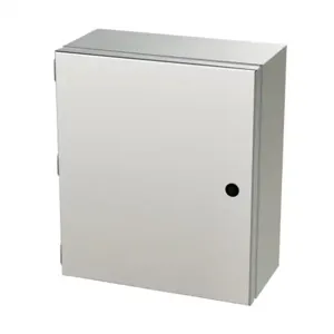 SAGINAW SCE-1412ELJSS6 Enclosure, 14 x 12 x 6 Inch Size, Wall Mount, 316L Stainless Steel, #4 Brush Finish | CV6QHJ