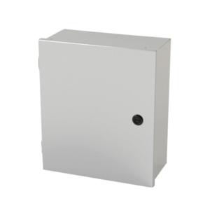 SAGINAW SCE-14N1206LP Enclosure, 14 x 12 x 6 Inch Size, Wall Mount, Carbon Steel, Ansi 61 Gray | CV6QHM