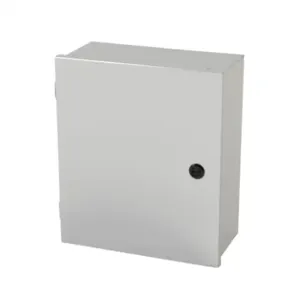 SAGINAW SCE-14N1206LP Enclosure, 14 x 12 x 6 Inch Size, Wall Mount, Carbon Steel, Ansi 61 Gray | CV6QHM