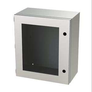 SAGINAW SCE-16148ELJWSS Enclosure, 16 x 14 x 8 Inch Size, Wall Mount, 304 Stainless Steel, #4 Brush Finish | CV6QJB