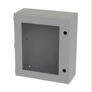 SAGINAW SCE-1614ELJW Enclosure, 16 x 14 x 6 Inch Size, Wall Mount, Carbon Steel, Ansi 61 Gray | CV6QJM