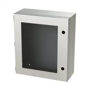 SAGINAW SCE-1614ELJWSS Enclosure, 16 x 14 x 6 Inch Size, Wall Mount, 304 Stainless Steel, #4 Brush Finish | CV6QJN