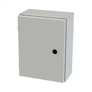 SAGINAW SCE-16EL1206LPLG Enclosure, 16 x 12 x 6 Inch Size, Wall Mount, Carbon Steel, Ral 7035 Light Gray | CV6QJT