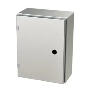 SAGINAW SCE-16EL1206SS6LP Enclosure, 16 x 12 x 6 Inch Size, Wall Mount, 316L Stainless Steel, #4 Brush Finish | CV6QJU