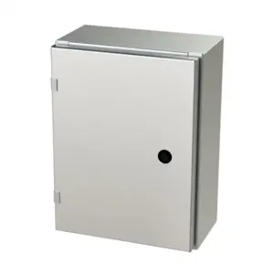 SAGINAW SCE-16EL1206SSLP Enclosure, 16 x 12 x 6 Inch Size, Wall Mount, 304 Stainless Steel, #4 Brush Finish | CV6QJV