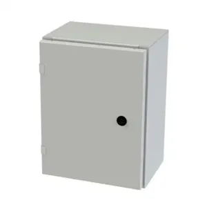 SAGINAW SCE-16EL1208LPLG Enclosure, 16 x 12 x 8 Inch Size, Wall Mount, Carbon Steel, Ral 7035 Light Gray | CV6QJX