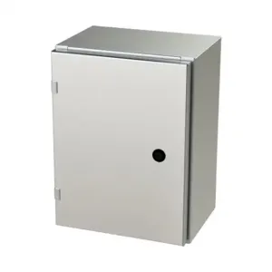 SAGINAW SCE-16EL1208SSLP Enclosure, 16 x 12 x 8 Inch Size, Wall Mount, 304 Stainless Steel, #4 Brush Finish | CV6QJZ