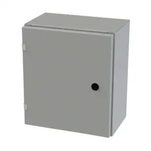 SAGINAW SCE-16EL1408LP Enclosure, 16 x 14 x 8 Inch Size, Wall Mount, Carbon Steel, Ansi 61 Gray | CV6QKB