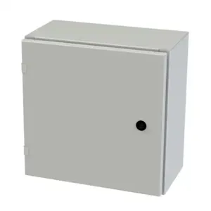 SAGINAW SCE-16EL1608LPLG Enclosure, 16 x 16 x 8 Inch Size, Wall Mount, Carbon Steel, Ral 7035 Light Gray | CV6QKJ