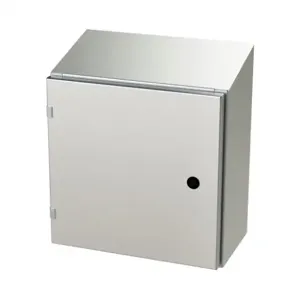 SAGINAW SCE-16EL1608SSST Enclosure, Slope Top, 16 x 16 x 8 Inch Size, Wall Mount, 304 Stainless Steel | CV6QKM