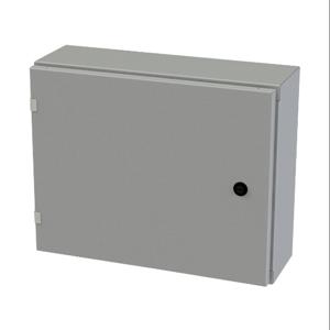 SAGINAW SCE-16EL2006LP Enclosure, 16 x 20 x 6 Inch Size, Wall Mount, Carbon Steel, Ansi 61 Gray | CV6QKN