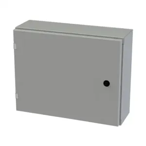 SAGINAW SCE-16EL2006LP Enclosure, 16 x 20 x 6 Inch Size, Wall Mount, Carbon Steel, Ansi 61 Gray | CV6QKN