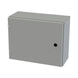 SAGINAW SCE-16EL2008LP Enclosure, 16 x 20 x 8 Inch Size, Wall Mount, Carbon Steel, Ansi 61 Gray | CV6QKQ