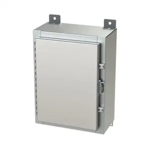 SAGINAW SCE-16H1206SS6LP Enclosure, 16 x 12 x 6 Inch Size, Wall Mount, 316L Stainless Steel, #4 Brush Finish | CV6QKW