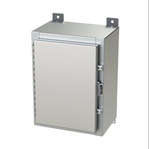 SAGINAW SCE-16H1208SS6LP Enclosure, 16 x 12 x 8 Inch Size, Wall Mount, 316L Stainless Steel, #4 Brush Finish | CV6QKZ