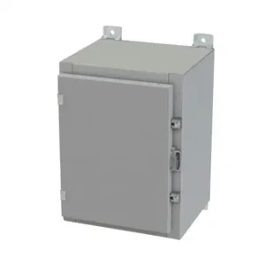 SAGINAW SCE-16H1210LP Enclosure, 16 x 12 x 10 Inch Size, Wall Mount, Carbon Steel, Ansi 61 Gray | CV6QLB