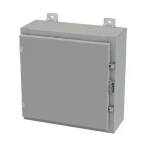 SAGINAW SCE-16H1606LP Enclosure, 16 x 16 x 6 Inch Size, Wall Mount, Carbon Steel, Ansi 61 Gray | CV6QLC