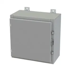 SAGINAW SCE-16H1608LP Enclosure, 16 x 16 x 8 Inch Size, Wall Mount, Carbon Steel, Ansi 61 Gray | CV6QLF