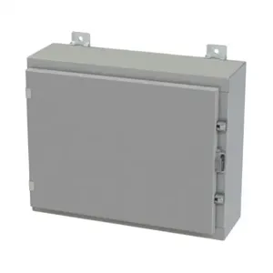 SAGINAW SCE-16H2006LP Enclosure, 16 x 20 x 6 Inch Size, Wall Mount, Carbon Steel, Ansi 61 Gray | CV6QLG