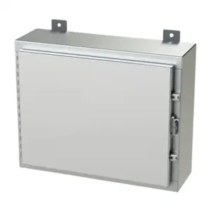 SAGINAW SCE-16H2006SS6LP Enclosure, 16 x 20 x 6 Inch Size, Wall Mount, 316L Stainless Steel, #4 Brush Finish | CV6QLH