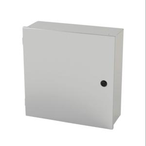 SAGINAW SCE-16N1606LP Enclosure, 16 x 16 x 6 Inch Size, Wall Mount, Carbon Steel, Ansi 61 Gray | CV6QLN