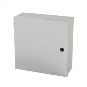 SAGINAW SCE-16N1606LP Enclosure, 16 x 16 x 6 Inch Size, Wall Mount, Carbon Steel, Ansi 61 Gray | CV6QLN