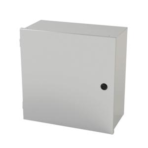 SAGINAW SCE-16N1608LP Enclosure, 16 x 16 x 8 Inch Size, Wall Mount, Carbon Steel, Ansi 61 Gray | CV6QLP