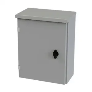 SAGINAW SCE-16R1206LP Enclosure, 16 x 12 x 6 Inch Size, Wall Mount, Carbon Steel, Ansi 61 Gray | CV6QLY