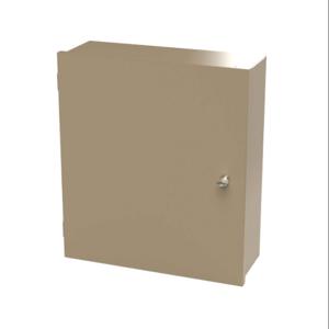 SAGINAW SCE-18N1606NK-T Enclosure, 18 x 16 x 6 Inch Size, Wall Mount with Knockouts, Carbon Steel, Taupe Tan | CV6QMB